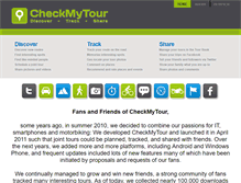 Tablet Screenshot of checkmytour.com